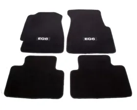NRG Floor Mats EG6 Logo 4-Piece Honda Civic Coupe 1992-1995