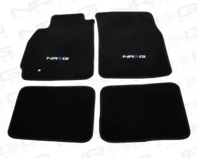 NRG Floor Mats Evolution Logo 4-Piece Mitsubishi Evo 8 2003-2005
