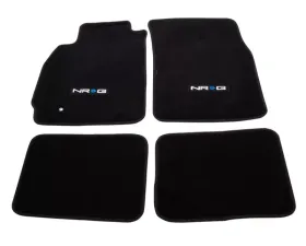NRG Floor Mats NRG Logo 4-Piece Mitsubishi Evo 8 Evolution 2003-2005