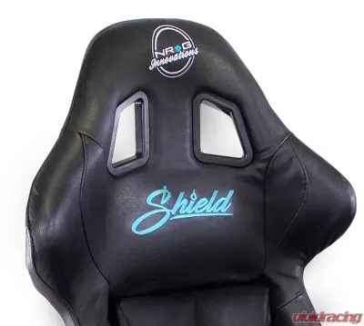 NRG FIA Competition Shield Series Bucket Seat Large Black - FRP-RS500-SHIELD