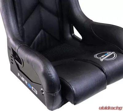 NRG FIA Competition Shield Series Bucket Seat Large Black - FRP-RS500-SHIELD