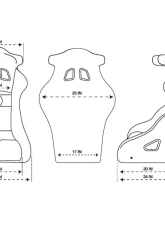 NRG FIA Competition Bucket Seat NRG Logo Medium Black                                     - FRP-RS600M - Image 5