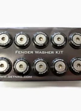NRG Black Fender Washer Kit with Rivets for Metal Universal                                     - FW-110BK - Image 4