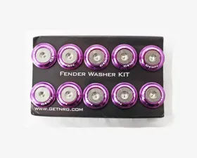 NRG Purple Fender Washer Kit with Color Matched M6 Bolts Universal