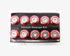 NRG Red Fender Washer Kit with Color Matched M6 Bolts Universal