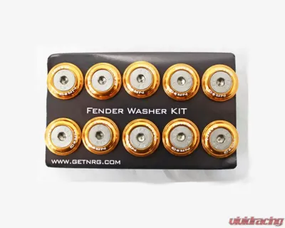 NRG Rose Gold Fender Washer Kit with Color Matched M6 Bolts Universal - FW-150RG