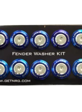 NRG 10-piece Fender Washer Kit Titanium Bolt Washer Rivets                                     - FW-200TS - Image 2