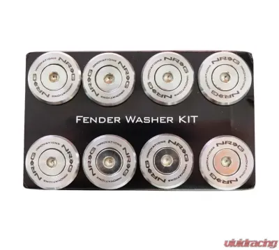 NRG 10-piece Fender Washer Kit M-Style Stainless Steel Bolt Washer Rivets - FW-380SS
