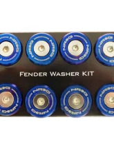 NRG 10-piece Fender Washer Kit M-Style Titanium Bolt Washer Rivets                                     - FW-380TS - Image 2