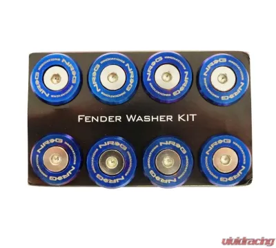 NRG 10-piece Fender Washer Kit M-Style Titanium Bolt Washer Rivets - FW-380TS