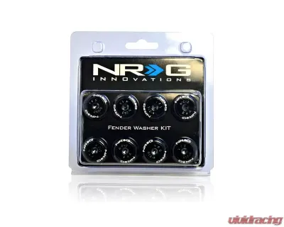 NRG Black Fender Washer Kit with Color Matched M8 Bolts Universal - FW-800BK