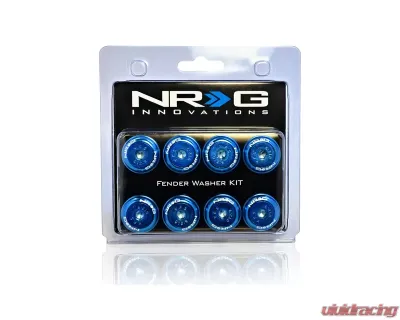 NRG Blue Fender Washer Kit with Color Matched M8 Bolts Universal - FW-800BL
