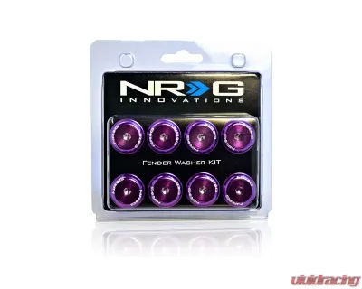NRG Purple Fender Washer Kit with Color Matched M8 Bolts Universal - FW-800PP