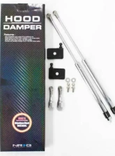 NRG Hood Damper Kit Polished Honda Civic 1996-2000                                     - HD-110 - Image 2