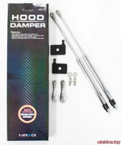NRG Hood Damper Kit Polished Honda Civic 1996-2000 - HD-110
