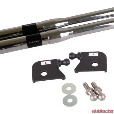 NRG Hood Damper Kit Polished Nissan 240SX S13 1989-1994 - HD-600