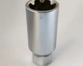 NRG LN-LS500 Style Lug Nut Lock Key Socket Silver