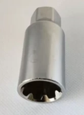 NRG LN-LS500 Style Lug Nut Lock Key Socket Silver                                     - LN-KLS500 - Image 3