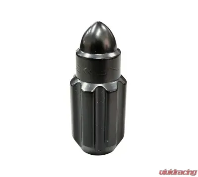 NRG 20-piece 500 Series M12 x 1.25 Steel Lug Nut Set  Bullet Shape Black plus lock socket - LN-LS510BK-21