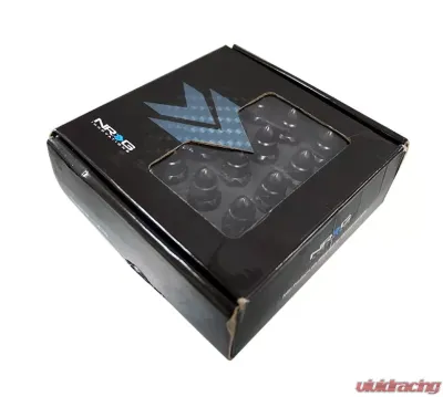NRG 20-piece 500 Series M12 x 1.25 Steel Lug Nut Set  Bullet Shape Black plus lock socket - LN-LS510BK-21