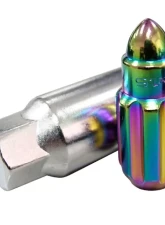 NRG 20-piece 500 Series M12 x 1.5 Steel Lug Nut Set  Bullet Shape Neochrome plus lock socket                                     - LN-LS500MC-21 - Image 2
