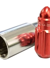 NRG 20-piece 500 Series M12 x 1.5 Steel Lug Nut Set  Bullet Shape Red plus lock socket                                     - LN-LS500RD-21 - Image 2