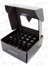 NRG 20-piece 700 Series M12 x 1.25 Steel Lug Nut and dust cap cover Set Black plus lock socket                                     - LN-LS710BK-21 - Image 2
