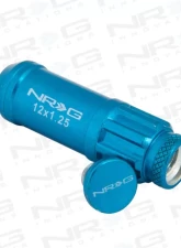 NRG 20-piece 700 Series M12 x 1.25 Steel Lug Nut and dust cap cover Set Blue plus lock socket                                     - LN-LS710BL-21 - Image 2