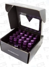 NRG 20-piece 700 Series M12 x 1.25 Steel Lug Nut and dust cap cover Set Purple plus lock socket                                     - LN-LS710PP-21 - Image 2