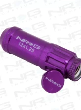 NRG 20-piece 700 Series M12 x 1.25 Steel Lug Nut and dust cap cover Set Purple plus lock socket                                     - LN-LS710PP-21 - Image 2