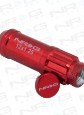 NRG 20-piece 700 Series M12 x 1.25 Steel Lug Nut and dust cap cover Set Red plus lock socket                                     - LN-LS710RD-21 - Image 2