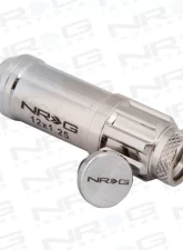 NRG 20-piece 700 Series M12 x 1.25 Steel Lug Nut and dust cap cover Set Silver plus lock socket                                     - LN-LS710SL-21 - Image 2