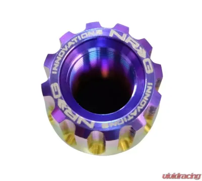 NRG 20-piece 200 Series M12 x 1.5 Lug Nut Set Titanium NeoChrome Plus Lock Socket - LN-T200MC-21