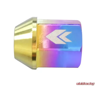 NRG 20-piece 200 Series M12 x 1.5 Lug Nut Set Titanium NeoChrome Plus Lock Socket - LN-T200MC-21
