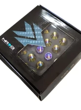 NRG 20-piece 200 Series M12 x 1.25 Lug Nut Set Titanium NeoChrome Plus Lock Socket                                     - LN-T210MC-21 - Image 4