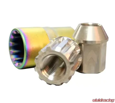 NRG 20-piece 200 Series M12 x 1.25 Lug Nut Set Titanium Silver Plus Lock Socket - LN-T210SL-21