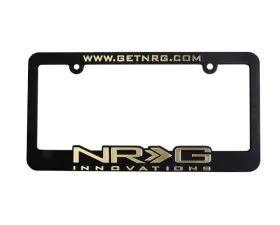 NRG License Plate Frame Gold