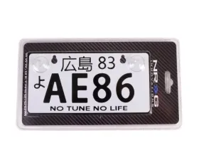 NRG AE86 JDM Style Aluminum Mini License Plate