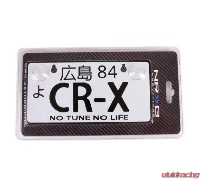NRG CR-X JDM Style Aluminum Mini License Plate - MP-001-CRX