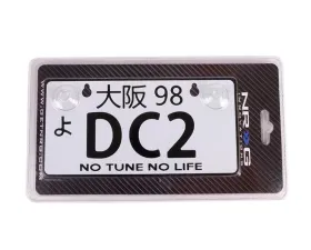 NRG DC2 JDM Style Aluminum Mini License Plate