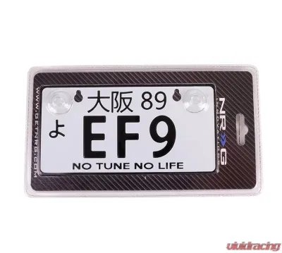 NRG EF9 JDM Style Aluminum Mini License Plate - MP-001-EF9