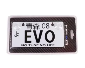 NRG EVO JDM Style Aluminum Mini License Plate