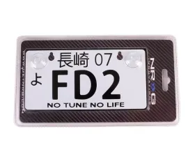 NRG FD2 JDM Style Aluminum Mini License Plate