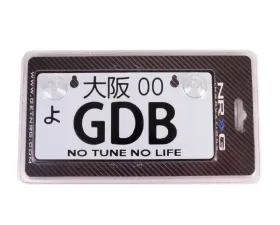 NRG GDB JDM Style Aluminum Mini License Plate