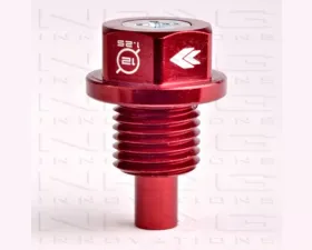 NRG Red Metal M12 x 1.25 Magnetic Oil Drain Plug Universal