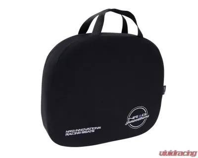 NRG Racing Seat Cushion Memory Foam Nylon Black With White Stitching - SC-WHD01