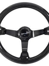NRG ST-036FC Forged Carbon Fiber Deep Dish Steering Wheel                                     - ST-036FC - Image 2