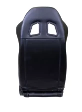NRG Reclinable Racing Seat Black Leather with White Stitching                                     - RSC-208L/R - Image 4