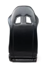 NRG Reclinable Racing Seat Black Leather with Red Stitching                                     - RSC-208-1L/R - Image 3