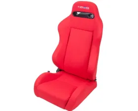 NRG Type-R Cloth Sport Seat Red with Red Stitching